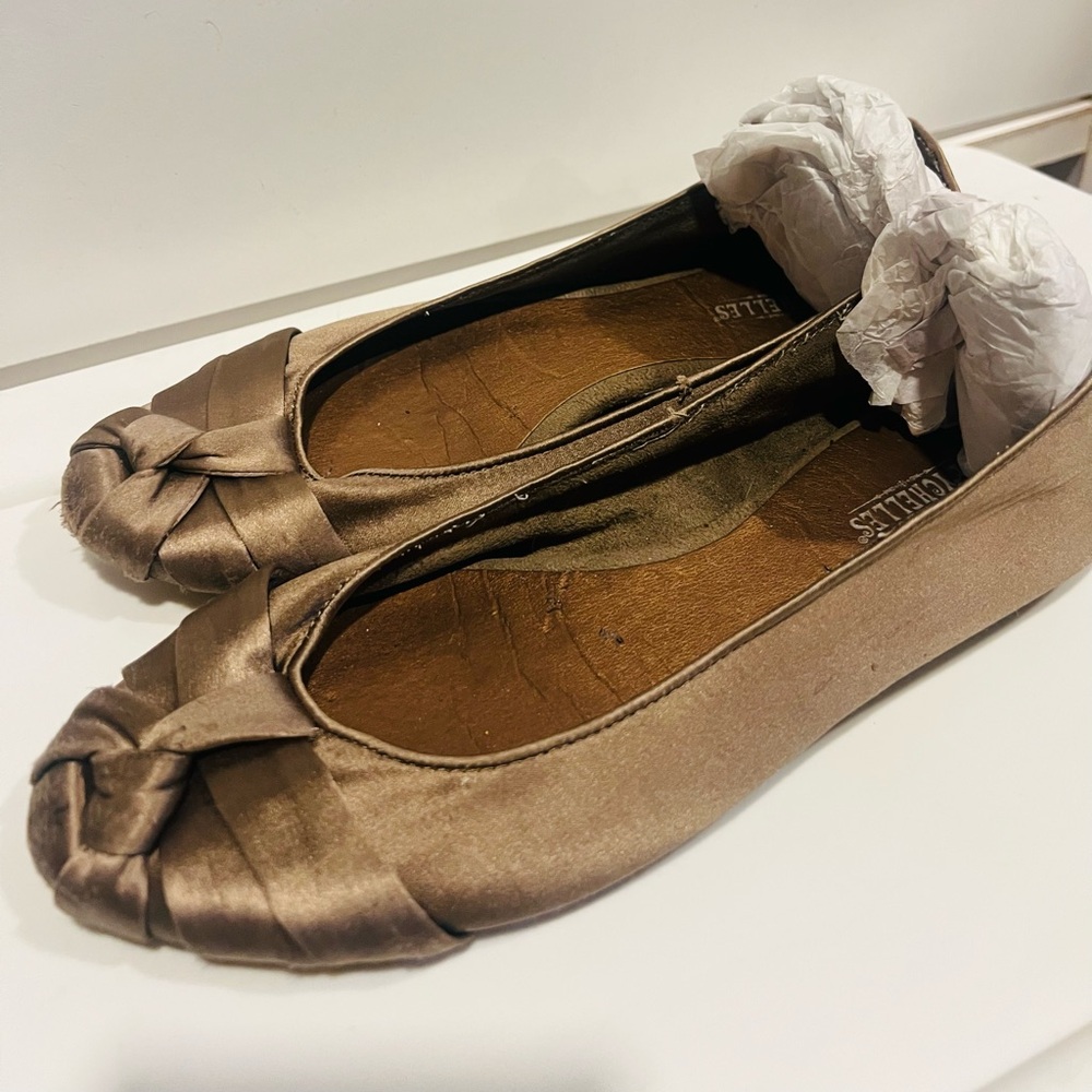 Seychelles flat metallic shoes